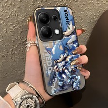 Ucuc Xiaomi Redmi Note 14S Uyumlu Sert Akrilik Arka Silikon Kenar Lens Koruma Şık Baskı Kılıf