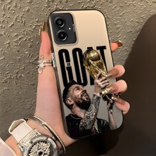 Ucuc Samsung Galaxy A06 4g/5g Uyumlu Sert Akrilik Arka Silikon Kenar Lens Koruma Şık Baskı Kılıf