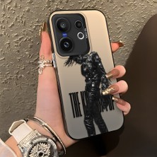 Ucuc Vivo X200 Fe Uyumlu Sert Akrilik Arka Silikon Kenar Lens Koruma Şık Baskı Kılıf