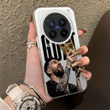 Ucuc Vivo X200 Pro Uyumlu Sert Akrilik Arka Silikon Kenar Lens Koruma Şık Baskı Kılıf