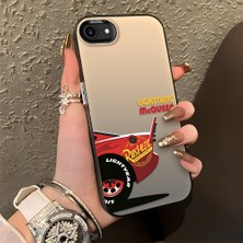 Ucuc iPhone 7/8/se 2020 2022 Uyumlu Sert Akrilik Arka Silikon Kenar Lens Koruma Şık Baskı Kılıf