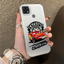 Ucuc Oppo A15/A15S Uyumlu Sert Akrilik Arka Silikon Kenar Lens Koruma Şık Baskı Kılıf