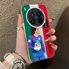 Ucuc Vivo X300 Pro Uyumlu Sert Akrilik Arka Silikon Kenar Lens Koruma Şık Baskı Kılıf