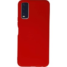Zemira Home Newface Vivo Y11S Kılıf Nano Içi Kadife Silikon - Kırmızı