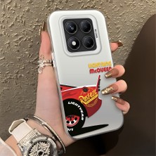 Ucuc Xiaomi Redmi Note 14 Pro 4g/5g Uyumlu Sert Akrilik Arka Silikon Kenar Lens Koruma Şık Baskı Kılıf