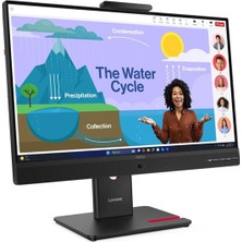 Lenovo Thinkvision T24D-4V 64B7UAR1TK 24 Inç Voip, Kamera 5mp, Speakar 5WX2, 120Hz, 4ms, Fhd IPS Monitor