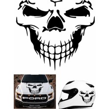 Sticker Usta Kurukafa Kuru Kafa Punisher Sticker Oto Araba Motosiklet Kask Sticker 00284-1