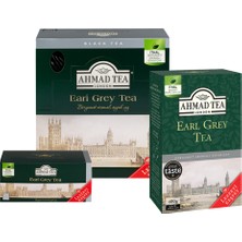  Ahmad Tea Earl Grey Avantaj Paket 3’lü (25’li + 100’LÜ Poşet Çay & 400 gr Dökme Çay)