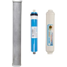 WaterGold Su Arıtma 20 inç B. Aktif Karbon + Membran + Tatlandırıcı Filtre