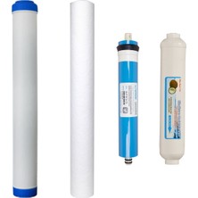 WaterGold Su Arıtma 20 inç G. Aktif Karbon, 1Micron Tortu V Membran +Filtre
