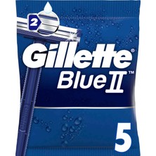 Gillette Blue2 5'li Kullan At Tıraş Bıçağı Ergonomik Tasarım ile Hassas Ciltler İçin