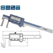Dasqua 30-300MM Iç Çap Kanal Kumpası IP67 Yağa, Suya Dirençli 0.01MM 2580-5115