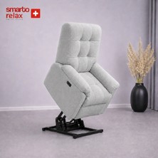 Smarto Relax Porto Liftli TV Koltuğu Çift Motorlu Elektrikli Hasta Koltuğu Polyester Kumaş Baba Koltuğu