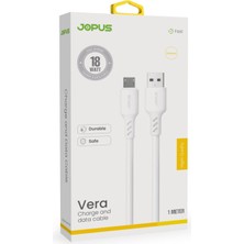 Jopus Micro USB 18W Hızlı Şarj Kablosu, Samsung ve Android Uyumlu Uzun Ömürlü 1 Metre JO-DK11