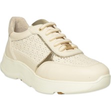 Oneair D26YA-7085 Günlük Sneakers Krem Kadın Spor Ayakkabı