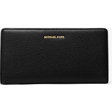 Michael Kors Kadın Marka Logolu Birden Fazla Kart Yuvalı Kağıt Para Bölmeli Siyah Cüzdan 32S5GYTP3L 001