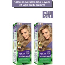 Wella Koleston Naturals 8/1 Açık Küllü Kumral X2 Saç Boyası Tüp Seti Canlı Renkler ve Uzun Süre Kalıcı Etki