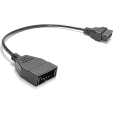 Gm 12 Pin Obd2 Uzatma Kablosu Obd-Obd2 16 Pin Konnektör Adaptörü Arıza Tespit Cihazı Ara Kablo