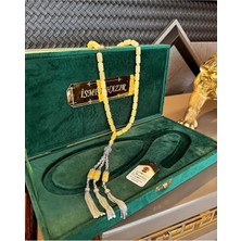 Koleksiyonluk Tesbih Cem Bülbül 44 Gr. Orjinal (Amber),(رمز الحصان) Tiğer Damla Kehribar Tesbih 999 Ayar Ağır Fizyon Gümüş