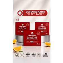 Cerenad Nadh İçeren Dil Altı Tablet Takviye Edici Gıda 3'lü