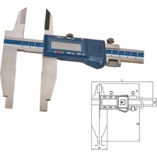 Dasqua 0-1000MM Çift Çene Dijital Kumpas IP54 Suya, Toza Dirençli Bilgi Çıkışlı 2710-1115