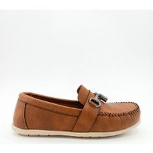 Rexba Erkek Çocuk Günlük Rock Loafer Konforlu Ayakkabı - Kahverengi - ROCK01-KAH