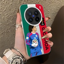 Ucuc Vivo X200 Pro Uyumlu Sert Akrilik Arka Silikon Kenar Lens Koruma Şık Baskı Kılıf