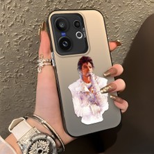Ucuc Vivo X200 Fe Uyumlu Sert Akrilik Arka Silikon Kenar Lens Koruma Şık Baskı Kılıf