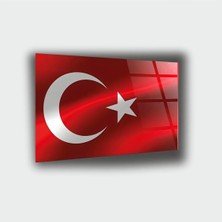 Alper Reklam Türk Bayrağı Cam Tablo