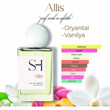 Sh Fragrances Allis Edp Kadın Parfüm | Vanilya-Tatlı Narenciye | Çiçeksi | Sıcak Odunsu , 50ML