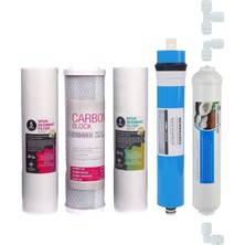 DS Natural Water Su Arıtma Cihazı Filtresi 5'li Filtre Seti Paket 5 Aşama Membran