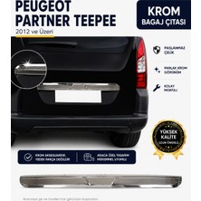 A&G Tuning Peugeot Partner Tepee 2008 - 2018 Arası Krom Bagaj Çıtası