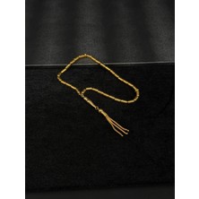 Premium Bilekboy Kapsül Kesim 22K Altın Kaplama Gümüş Tesbih