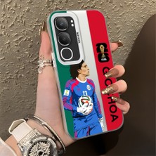 Ucuc Vivo Y19S 4G/Y19S Pro Uyumlu Sert Akrilik Arka Silikon Kenar Lens Koruma Şık Baskı Kılıf