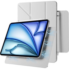 M.TK Moveteck Samsung Galaxy Tab S10 Fe Plus 13.1 Inç Uyumlu Kılıf Manyetik Kalem Için Kilit Tutucu Akıllı Slim Kapak