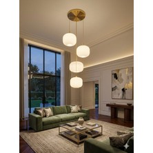 ZM Aydınlatma 4'lü Eskitme Salon Avizesi