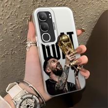 Ucuc Vivo Y19S 4G/Y19S Pro Uyumlu Sert Akrilik Arka Silikon Kenar Lens Koruma Şık Baskı Kılıf