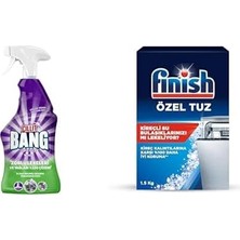 Cillit Bang Mutfak Yağ ve Kireç Çözücü Sprey 750 ml ve Finish Bulaşık Makinesi Tuzu (1 x 1500 G)