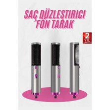 Küçük Hazine Fön Tarak Düzleştirici Seramik Kaplama Fön Makinesi Saç Kurutma