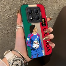 Ucuc Xiaomi Redmi Note 14 Pro 4g/5g Uyumlu Sert Akrilik Arka Silikon Kenar Lens Koruma Şık Baskı Kılıf