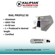 Kalıpsan 50'lik Aşık Ray Profili 1500 Mm(4 Adet)