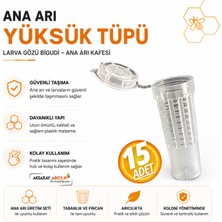 Aksaray Arıcılık Ana Arı Yüksük Tüpü Bigudi 15 Adet
