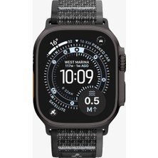 Spigen Apple Watch 49/46/45mm Ultra 3/2/1 / Seri 11/10/9/8/7 ile Uyumlu Kordon Band Athlex Air 2 Nefes Alabilen Kumaş Gri Kayış - AMP11113 (Spigen TR Garantili)
