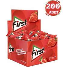Mondelez First Çilek Aromalı Sakız Tekli 1,7 G – Ferah Tat – 200’LÜ Paket