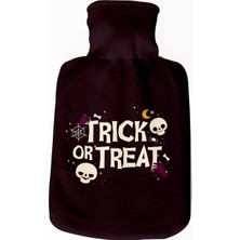 Arkadaşa Hediye Halloween Tasarımlı Su Torbası - Tasarım Kılıflı Termofor - El Ayak Isıtıcı
