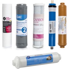 Watermanya Sulook  Açık Kasa Su Arıtma Cihazı 6'lı Filtre Seti Vontron Membranlı (Mineral Filtreli)