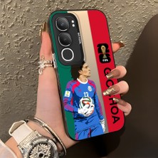 Ucuc Vivo Y19S 4G/Y19S Pro Uyumlu Sert Akrilik Arka Silikon Kenar Lens Koruma Şık Baskı Kılıf