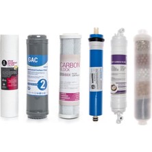Watermanya Sulook Açık Kasa Su Arıtma Cihazı 6'lı Filtre Seti 10 Aşamalı Vontron Membran (4'lü Mineral Filtre)