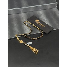 24K Altın Parçacıklı Tesbih Kişiye Özel Tasarımlı Isimli Tesbih