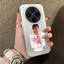 Ucuc Vivo X300 Uyumlu Sert Akrilik Arka Silikon Kenar Lens Koruma Şık Baskı Kılıf